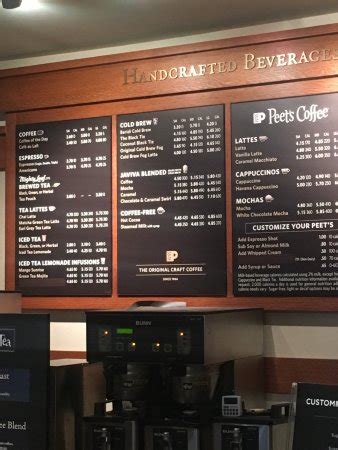 PEET'S COFFEE & TEA, Dallas - Downtown Dallas - Menu, Prices ...