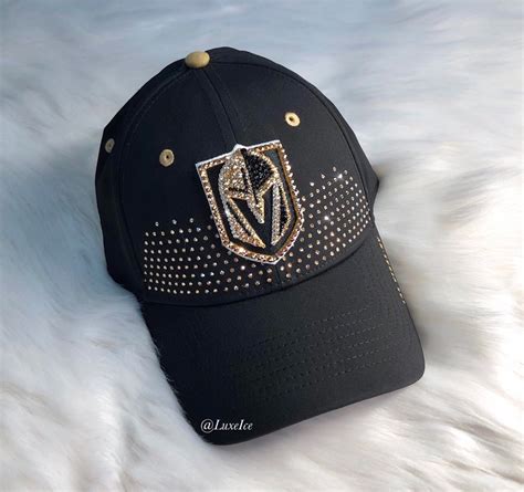 Custom Vegas Golden Knights Hat with Swarovski Crystals | Luxe Ice