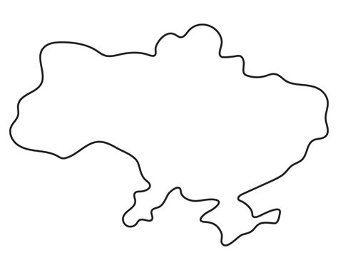 Ukraine map outline. Vector illustration 26778005 Vector Art at Vecteezy