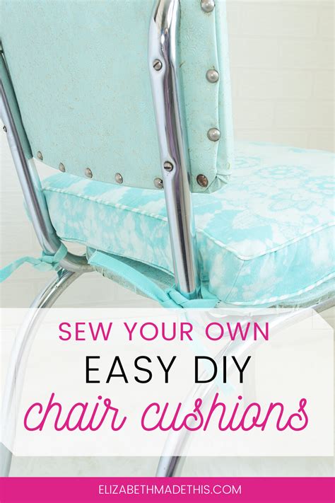 Piece of cake DIY: How to make chair cushions - Elizabeth Made This