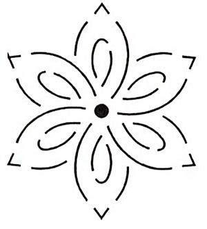 Printable Flower Stencil | Hand quilting designs, Machine quilting designs, Machine quilting ...