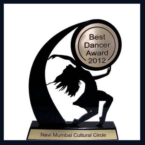 Best Dancer Award Acrylic Trophy - Trophy manufacture in mumbai