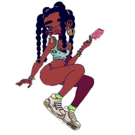 cartoonbaddieblackgirldrawing Sticker by 𝓐.💕 Image Stickers, Cartoon ...