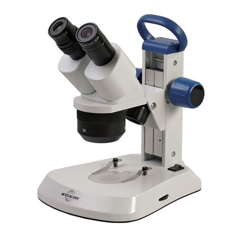 ACCU-SCOPE EXS-210-124 Stereo Microscope with 1x, 2x and 4x Objectives ...