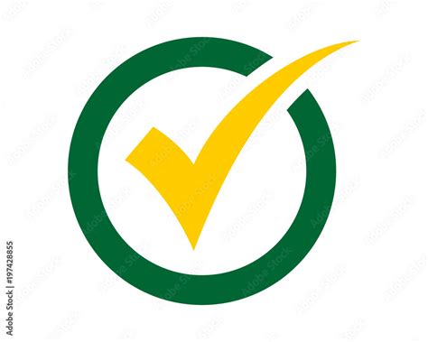 circle checklist sign shape image vector icon symbol logo Stock Vector | Adobe Stock
