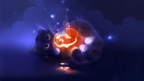 Halloween Anime Cats Wallpapers - Wallpaper Cave