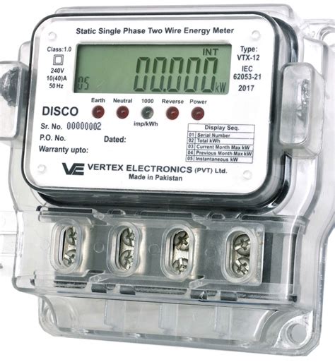 Single Phase Meter | Vertex Electronics