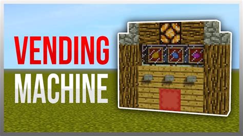 ️ Easy Vending Machine (Redstone Tutorial) - YouTube | Minecraft projects, Minecraft crafts ...