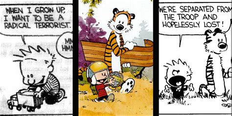 9 Weirdest Details From Early Calvin And Hobbes Comics