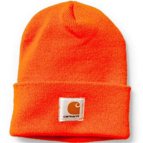 Carhartt Acrylic Watch Hat bright orange beanie