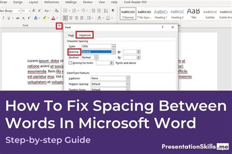 How To Fix Spacing Between Words In Microsoft Word - PresentationSkills.me