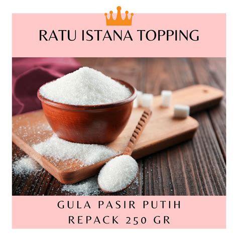 Jual GULA PASIR PUTIH REPACK 250 GR GULA PASIR KILOAN | Shopee Indonesia