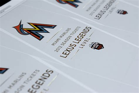 Miami Marlins Inaugural Season Tickets on Behance