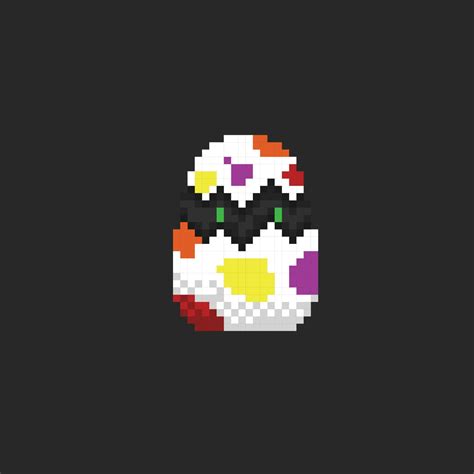 egg creature in pixel art style 22609725 Vector Art at Vecteezy