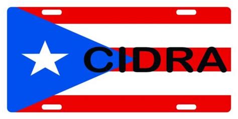 Puerto Rico Flag CIDRA License Plate PR Boricua Emblem | eBay