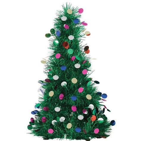 3D Colorful Tinsel Christmas Tree Decoration | Tinsel christmas tree, Tree centerpieces, Tinsel tree