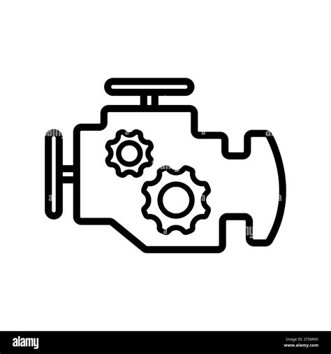 Car Engine outline vector icon Stock Vector Image & Art - Alamy