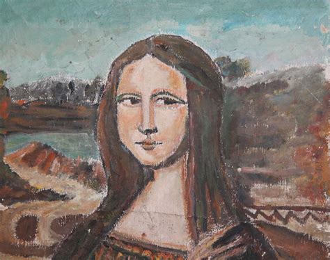 Mona Lisa vintage oil painting | eBay