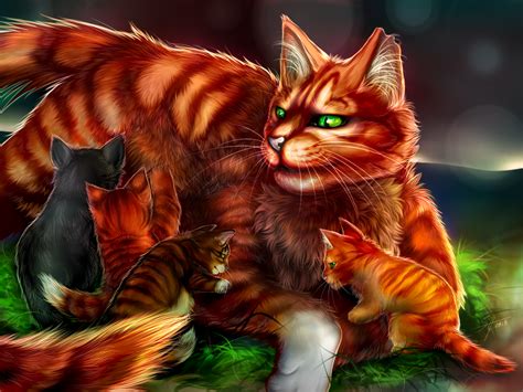 Warriors: Squirrelflight and her kits by Marshcold on DeviantArt