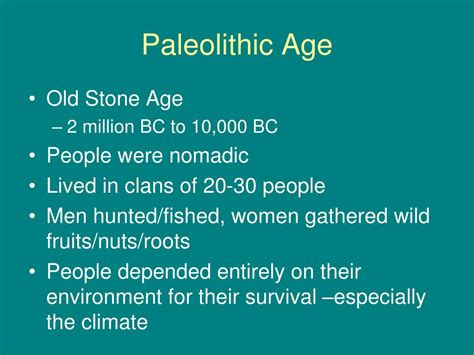 PPT - Paleolithic Age vs. Neolithic Age PowerPoint Presentation, free download - ID:6853495