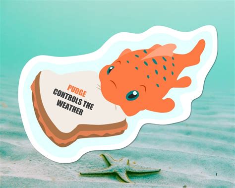 Pudge The Fish Sticker Lilo and Stitch Pudge Sticker Lilo | Etsy