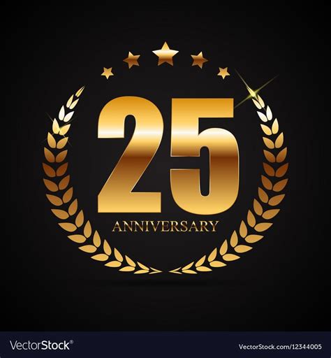 Template Logo 25 Years Anniversary Vector Illustration EPS10. Download ...