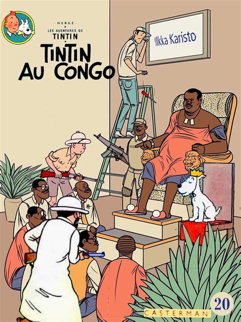 Tintin au Congo | Tintin, Geek humor, Comic book covers