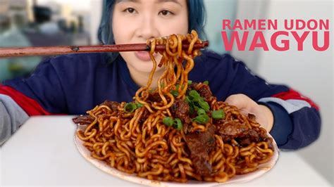 Korean RamDon (Ramyun + Udon) w/ Wagyu Steak Recipe ft. FoodWithSoy ...