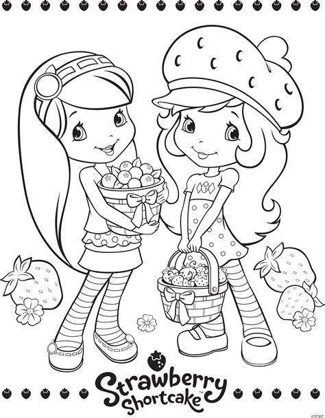 Strawberry shortcake berrykins coloring pages download and print for free