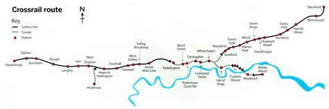 Elizabeth line / Crossrail train / rail maps