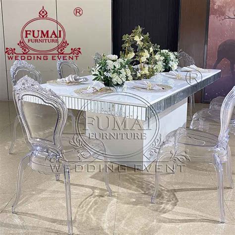 Rectangle Wedding Tables All White Design - Fumai Furniture