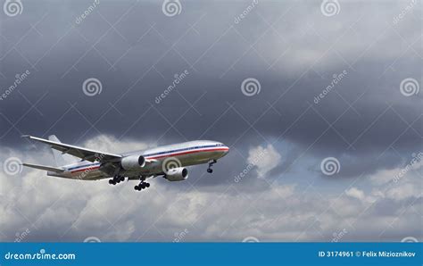 Landing during a Storm stock image. Image of weather, adventure - 3174961