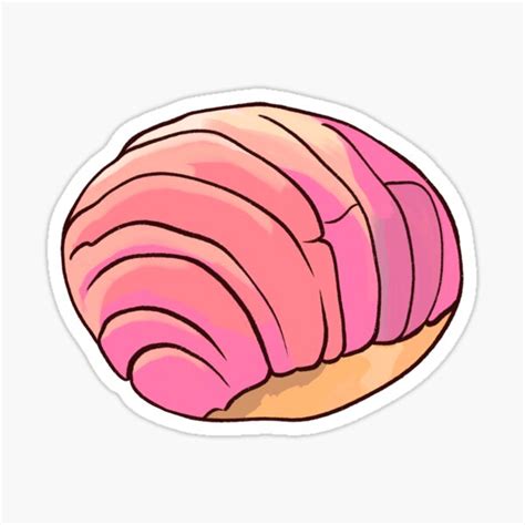 "Pink Concha" Sticker for Sale by myfirstapt | Redbubble