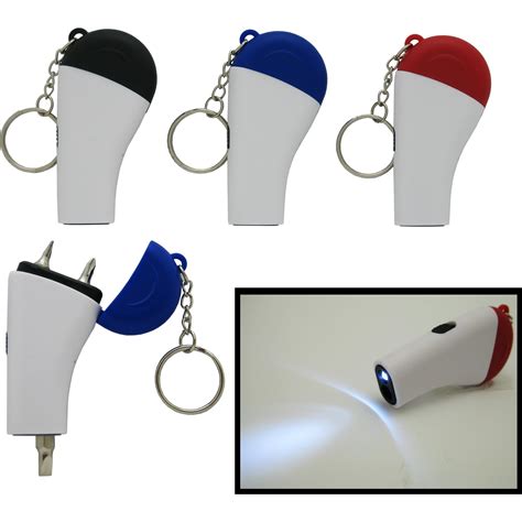 Logo 3 Bit Screwdriver Led Keychains