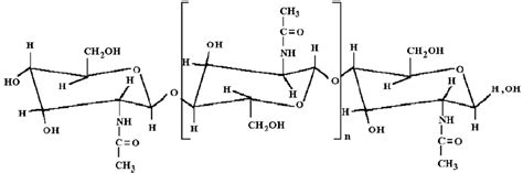 Chemical structure of chitin. | Download Scientific Diagram