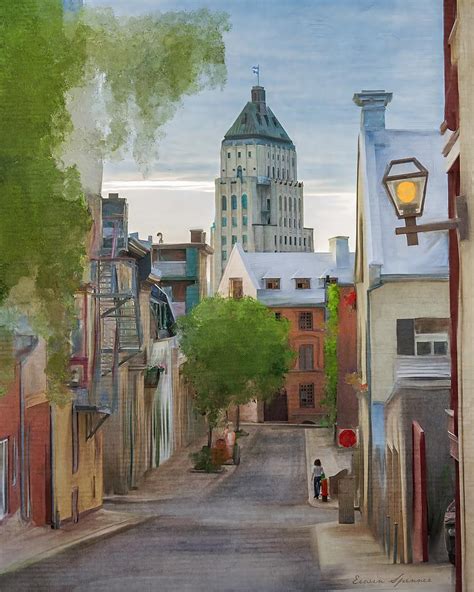 Quebec City Walk Digital Art by Erwin Spinner - Fine Art America