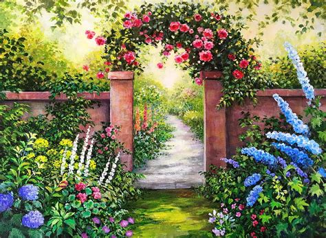 923 Background Flower Gate Pics - MyWeb