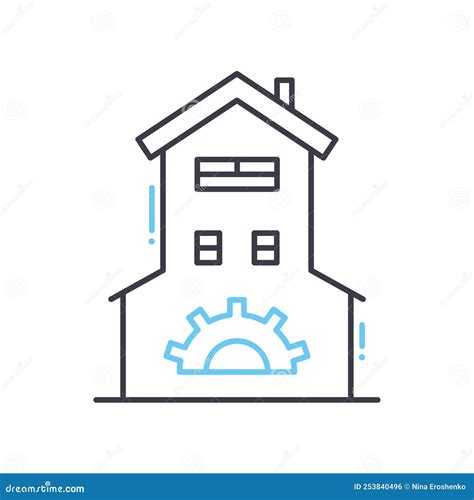 Property Manager Line Icon, Outline Symbol, Vector Illustration, Concept Sign Stock Vector ...