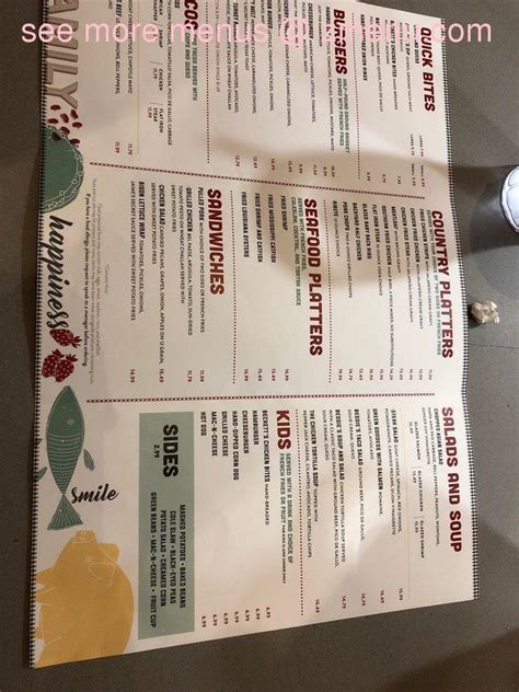 Menu at Mia's Table - Shenandoah restaurant, Shenandoah