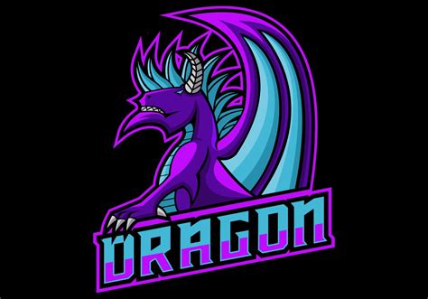 dragon gaming logo vector illustration 650018 Vector Art at Vecteezy