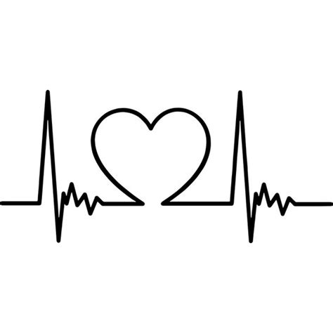 Heart Beat SVG Ekg Svg Heartbeat Clipart Vector Cut Files - Etsy Canada