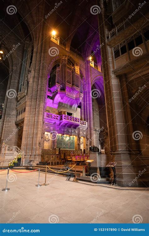 Liverpool Anglican Cathedral Interior Organ Loft Editorial Image - Image of anglican, liverpool ...