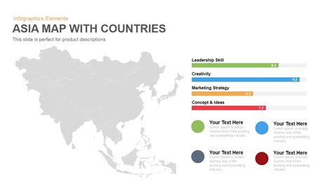 Asia Map With Countries PowerPoint Template - SlideBazaar