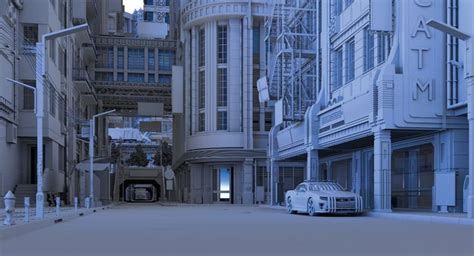 How to model a complex 3D city scene in Blender | City scene, Scene, City