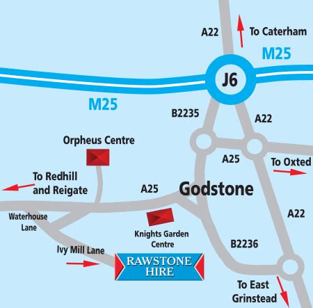 Directions To Our Depots • Plant, Tool, Access and Self-Drive Vehicle Hire: Rawstone Hire Ltd ...