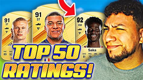 FC 24 Top 50 Player Ratings Are....... 🤔 - YouTube