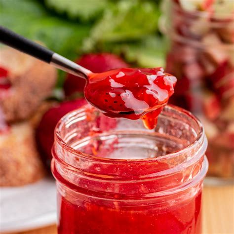 Homemade Strawberry Rhubarb Jam - Dish 'n' the Kitchen