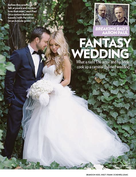 Aaron Paul and Lauren Parsekian’s Wedding Featured in People Magazine ...