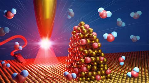 Water splitting observed on the nanometer scale