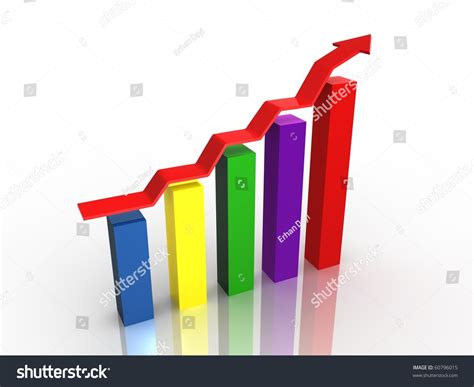 Business Graph Showing Increasing Profit Stock Illustration 60796015 ...